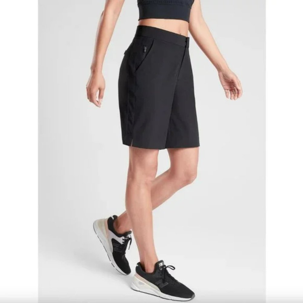 Athleta Black Tribeca Bermuda Shorts